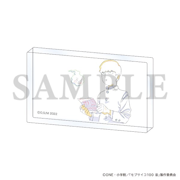 モブサイコ100 V 原画アクリルブロック 10周年記念特別映像 モブ&エクボ